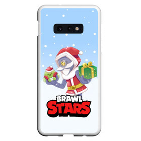 Чехол для Samsung S10E с принтом Brawl Stars Christmas Barley в Кировске, Силикон | Область печати: задняя сторона чехла, без боковых панелей | bo | brawl | brock | bull | colt | dynamike | elprimo | jessie | leon | moba | nita | shelly | stars | бо | брок | булл | джесси | динамайк | кольт | леон | нита | шелли | эльпримо