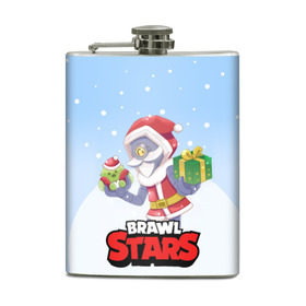 Фляга с принтом Brawl Stars. Christmas Barley в Кировске, металлический корпус | емкость 0,22 л, размер 125 х 94 мм. Виниловая наклейка запечатывается полностью | bo | brawl | brock | bull | colt | dynamike | elprimo | jessie | leon | moba | nita | shelly | stars | бо | брок | булл | джесси | динамайк | кольт | леон | нита | шелли | эльпримо