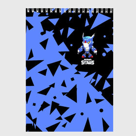 Скетчбук с принтом Brawl Stars Mecha Crow в Кировске, 100% бумага
 | 48 листов, плотность листов — 100 г/м2, плотность картонной обложки — 250 г/м2. Листы скреплены сверху удобной пружинной спиралью | brawl | crow | game | leon | spike | stars | бравл | ворон | игра | леон | спайк | старз | старс