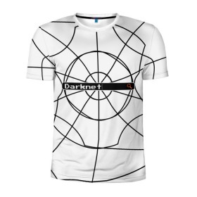 Мужская футболка 3D спортивная с принтом Darknet в Кировске, 100% полиэстер с улучшенными характеристиками | приталенный силуэт, круглая горловина, широкие плечи, сужается к линии бедра | 