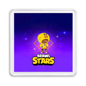 Магнит 55*55 с принтом Brawl Stars. Leon в Кировске, Пластик | Размер: 65*65 мм; Размер печати: 55*55 мм | bo | brawl | brock | bull | colt | dynamike | elprimo | jessie | leon | moba | nita | shelly | stars | бо | брок | булл | джесси | динамайк | кольт | леон | нита | шелли | эльпримо