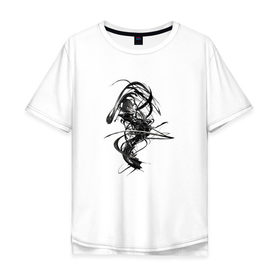 Мужская футболка хлопок Oversize с принтом Темная Энергия в Кировске, 100% хлопок | свободный крой, круглый ворот, “спинка” длиннее передней части | Тематика изображения на принте: вихрь | темная энергия | тьма