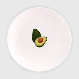 Тарелка с принтом Авокадо в Кировске, фарфор | диаметр - 210 мм
диаметр для нанесения принта - 120 мм | авокадо | еда | рисунок