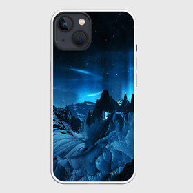 Чехол для iPhone 13 с принтом Северное сияние в Кировске,  |  | galaxy | nasa | nebula | space | star | абстракция | вселенная | галактика | звезда | звезды | космический | наса | планеты