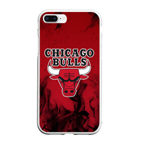 Чехол для iPhone 7Plus/8 Plus матовый с принтом CHICAGO BULLS в Кировске, Силикон | Область печати: задняя сторона чехла, без боковых панелей | 23 | bright | bulls | chicago bulls | fire | flame | heat | jordan | light | logo | michael jordan | nba | paris saint germain | psg | red | sport | wildfire | быки | джордан | искры | лого | майкл джордан | огненный | огонь | пламя | пожар