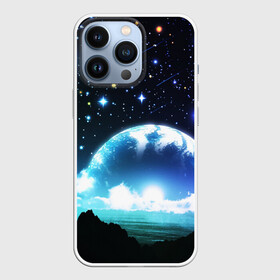 Чехол для iPhone 13 Pro с принтом ЛУНА в Кировске,  |  | galaxy | nasa | nebula | space | star | абстракция | вселенная | галактика | звезда | звезды | космический | наса | планеты