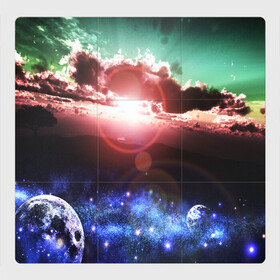 Магнитный плакат 3Х3 с принтом ЗАКАТ НОЧНОЙ в Кировске, Полимерный материал с магнитным слоем | 9 деталей размером 9*9 см | Тематика изображения на принте: galaxy | nasa | nebula | space | star | абстракция | вселенная | галактика | звезда | звезды | космический | наса | планеты