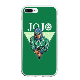 Чехол для iPhone 7Plus/8 Plus матовый с принтом JoJo Bizarre Adventure в Кировске, Силикон | Область печати: задняя сторона чехла, без боковых панелей | aureo | battle tendency | blood | crusaders | dio | giorno | giovanna | golden | jjba | jojo memes | jojos | jotaro | manga | phantom | stardust | vento aureo | wind | джо джо | манга