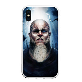 Чехол для iPhone XS Max матовый с принтом ragnar в Кировске, Силикон | Область печати: задняя сторона чехла, без боковых панелей | ragnar | raven | travis fimmel | vikings | викинги | вороны | норвегия | рагнар лодброк | скандинавия | трэвис фиммел