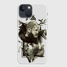 Чехол для iPhone 13 mini с принтом ragnar в Кировске,  |  | ragnar | travis fimmel | vikings | викинги | норвегия | рагнар лодброк | скандинавия | трэвис фиммел