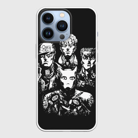 Чехол для iPhone 13 Pro с принтом JJBA Part 4 в Кировске,  |  | Тематика изображения на принте: aureo | battle tendency | blood | crusaders | dio | giorno | giovanna | golden | jjba | jojo memes | jojos | jotaro | manga | phantom | stardust | vento aureo | wind | джо джо | манга