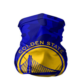 Бандана-труба 3D с принтом GOLDEN STATE WARRIORS в Кировске, 100% полиэстер, ткань с особыми свойствами — Activecool | плотность 150‒180 г/м2; хорошо тянется, но сохраняет форму | golden state | golden state warriors | gsw | nba | usa | америка | голден стэйт уорриорз | гсв | нба | сша