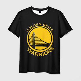 Мужская футболка 3D с принтом GOLDEN STATE WARRIORS в Кировске, 100% полиэфир | прямой крой, круглый вырез горловины, длина до линии бедер | golden state | golden state warriors | gsw | nba | usa | америка | голден стэйт уорриорз | гсв | нба | сша