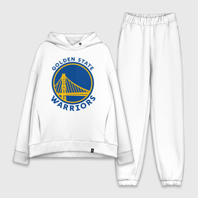 Женский костюм хлопок Oversize с принтом GOLDEN STATE WARRIORS (2020) в Кировске,  |  | golden state | golden state warriors | gsw | nba | usa | америка | голден стэйт уорриорз | гсв | нба | сша