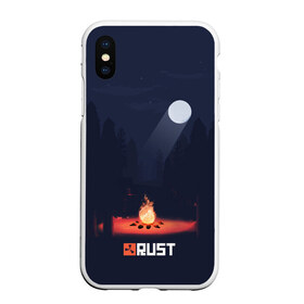 Чехол для iPhone XS Max матовый с принтом Rust в Кировске, Силикон | Область печати: задняя сторона чехла, без боковых панелей | multiplayer | rpg | rust | выживание | игра rust | игра раст | игры | многопользовательская игра | мультиплеер | раст | рпг | симулятор | симулятора выживания