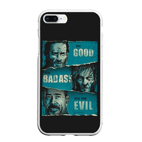 Чехол для iPhone 7Plus/8 Plus матовый с принтом Good Badass Evil в Кировске, Силикон | Область печати: задняя сторона чехла, без боковых панелей | Тематика изображения на принте: amc | carol | daryl | dixon | michonne | negan | reaction | rick | season 10 | twd | zombies | диксон | дэрил | зомби | мертвецы | мишонн | неган | реакция | рик | ходячие