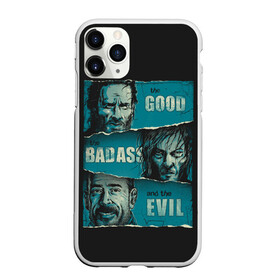 Чехол для iPhone 11 Pro Max матовый с принтом Good Badass Evil в Кировске, Силикон |  | Тематика изображения на принте: amc | carol | daryl | dixon | michonne | negan | reaction | rick | season 10 | twd | zombies | диксон | дэрил | зомби | мертвецы | мишонн | неган | реакция | рик | ходячие