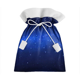 Подарочный 3D мешок с принтом BLUE STARRY SKY. в Кировске, 100% полиэстер | Размер: 29*39 см | 2020 | blue | color | pantone | звезды | классический синий | космос | мода | небо | пантоне | синий | синий цвет