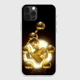 Чехол для iPhone 12 Pro Max с принтом Месси шестикратный в Кировске, Силикон |  | argentina | barcelona | football | golden ball | leo | lionel messi | аргентина | барселона | золотой мяч | лео | лионель месси | футбол