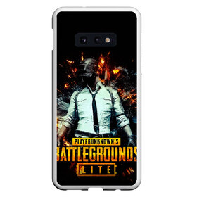 Чехол для Samsung S10E с принтом PUBG Lite в Кировске, Силикон | Область печати: задняя сторона чехла, без боковых панелей | battle royale | battlegrounds | chicken | dinner | game | playerunknown’s | pubg | pubg lite | winner | боевик | война | игра | игры | королевская битва | оружие | пабг | пабг лайт | шутеры