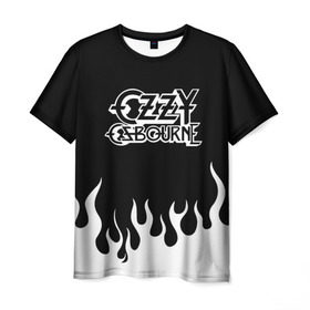 Мужская футболка 3D с принтом Ozzy Osbourne в Кировске, 100% полиэфир | прямой крой, круглый вырез горловины, длина до линии бедер | music | ozzy | ozzy osbourne | rock | музыка | оззи | оззи осборн | ози | осборн | рок