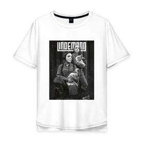 Мужская футболка хлопок Oversize с принтом Lindemann в Кировске, 100% хлопок | свободный крой, круглый ворот, “спинка” длиннее передней части | industrial | lindemann | metal | pain | peter | rammstein | rock | tagtgren | till | индастриал | линдеманн | метал | петер | пэйн | раммштайн | рок | тилль | тэгтгрен