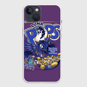 Чехол для iPhone 13 с принтом My little pony Luna pops в Кировске,  |  | applejack | little | magic | mlp | my | pinkie pie | pony | rainbow dash | rarity | twilight | дракон | дружба | единорог | искорка | пони | селестия | спайк | сумеречная | это чудо