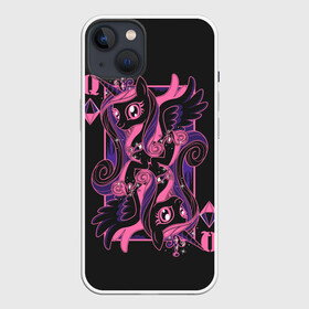 Чехол для iPhone 13 с принтом My little pony в Кировске,  |  | applejack | little | magic | mlp | my | pinkie pie | pony | rainbow dash | rarity | twilight | дракон | дружба | единорог | искорка | пони | селестия | спайк | сумеречная | это чудо