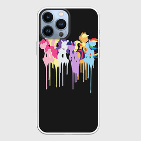 Чехол для iPhone 13 Pro Max с принтом My little pony в Кировске,  |  | applejack | little | magic | mlp | my | pinkie pie | pony | rainbow dash | rarity | twilight | дракон | дружба | единорог | искорка | пони | селестия | спайк | сумеречная | это чудо