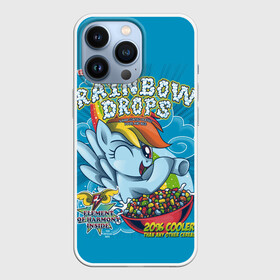 Чехол для iPhone 13 Pro с принтом Rainbow brops в Кировске,  |  | applejack | little | magic | mlp | my | pinkie pie | pony | rainbow dash | rarity | twilight | дракон | дружба | единорог | искорка | пони | селестия | спайк | сумеречная | это чудо