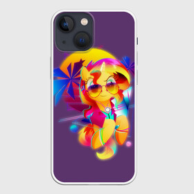 Чехол для iPhone 13 mini с принтом My little pony в Кировске,  |  | applejack | little | magic | mlp | my | pinkie pie | pony | rainbow dash | rarity | twilight | дракон | дружба | единорог | искорка | пони | селестия | спайк | сумеречная | это чудо