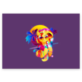 Поздравительная открытка с принтом My little pony в Кировске, 100% бумага | плотность бумаги 280 г/м2, матовая, на обратной стороне линовка и место для марки
 | applejack | little | magic | mlp | my | pinkie pie | pony | rainbow dash | rarity | twilight | дракон | дружба | единорог | искорка | пони | селестия | спайк | сумеречная | это чудо