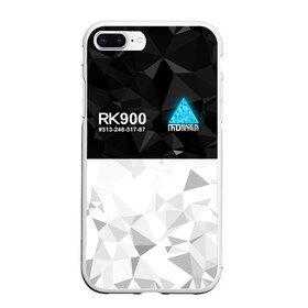 Чехол для iPhone 7Plus/8 Plus матовый с принтом RK900 CONNOR в Кировске, Силикон | Область печати: задняя сторона чехла, без боковых панелей | ai | android | connor | detroit | detroit become human | rk 800 | rk 900 | андроиды | детектив | игра | интерактивное кино | кара | коннор | маркус | роботы | фирменный стиль | экшн