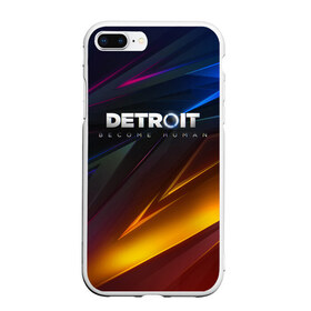 Чехол для iPhone 7Plus/8 Plus матовый с принтом DETROIT BECOME HUMAN в Кировске, Силикон | Область печати: задняя сторона чехла, без боковых панелей | ai | android | connor | detroit | detroit become human | rk 800 | rk 900 | robots | андроиды | детектив | игра | интерактивное кино | кара | коннор | маркус | роботы | экшн