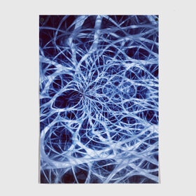 Постер с принтом Nerves в Кировске, 100% бумага
 | бумага, плотность 150 мг. Матовая, но за счет высокого коэффициента гладкости имеет небольшой блеск и дает на свету блики, но в отличии от глянцевой бумаги не покрыта лаком | Тематика изображения на принте: nerves | абстрактно | абстрактные | абстрактный | абстракция | нейронная | неон | неонка | неоновые | нерв | нервная | нервы | объёмные | объёмный | светящиеся | светящийся | сетка | сеть | система