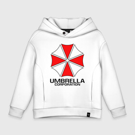 Детское худи Oversize хлопок с принтом UMBRELLA CORP в Кировске, френч-терри — 70% хлопок, 30% полиэстер. Мягкий теплый начес внутри —100% хлопок | боковые карманы, эластичные манжеты и нижняя кромка, капюшон на магнитной кнопке | ada wong | biohazard | leon | nemesis | project resistance | raccoon city | re | re3 | resident evil | resident evil 3 | rpd | stars | umbrella | ада вонг | амбрелла | немезис | ужасы