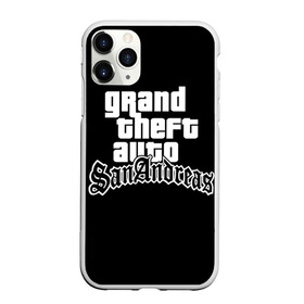 Чехол для iPhone 11 Pro матовый с принтом GTA San Andreas в Кировске, Силикон |  | gta | sa | sanandreas | футболка | чёрный