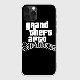 Чехол для iPhone 12 Pro с принтом GTA San Andreas в Кировске, силикон | область печати: задняя сторона чехла, без боковых панелей | gta | sa | sanandreas | футболка | чёрный