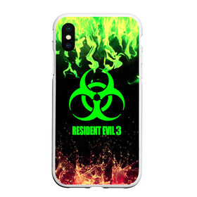 Чехол для iPhone XS Max матовый с принтом RESIDENT EVIL 3 в Кировске, Силикон | Область печати: задняя сторона чехла, без боковых панелей | biohazard | biohazard 7 | crocodile | fang | game | hand | monster | new umbrella | resident evil | resident evil 7 | umbrella | umbrella corp | umbrella corporation | zombie | обител