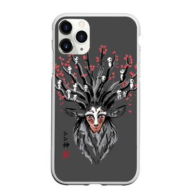 Чехол для iPhone 11 Pro матовый с принтом Princess Mononoke в Кировске, Силикон |  | eboshi | ghibli | hayao | hime | lady | miyazaki | mononoke | princess | studio | аситака | волчица | гибли | дух леса | мононоке | моро | сан