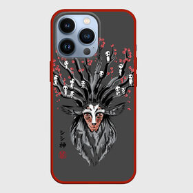 Чехол для iPhone 13 Pro с принтом Princess Mononoke в Кировске,  |  | eboshi | ghibli | hayao | hime | lady | miyazaki | mononoke | princess | studio | аситака | волчица | гибли | дух леса | мононоке | моро | сан