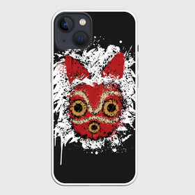 Чехол для iPhone 13 с принтом Princess Mononoke в Кировске,  |  | eboshi | ghibli | hayao | hime | lady | miyazaki | mononoke | princess | studio | аситака | волчица | гибли | дух леса | мононоке | моро | сан