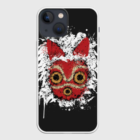 Чехол для iPhone 13 mini с принтом Princess Mononoke в Кировске,  |  | eboshi | ghibli | hayao | hime | lady | miyazaki | mononoke | princess | studio | аситака | волчица | гибли | дух леса | мононоке | моро | сан