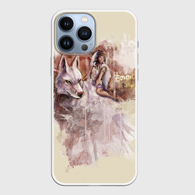 Чехол для iPhone 13 Pro Max с принтом Princess Mononoke в Кировске,  |  | eboshi | ghibli | hayao | hime | lady | miyazaki | mononoke | princess | studio | аситака | волчица | гибли | дух леса | мононоке | моро | сан