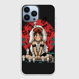 Чехол для iPhone 13 Pro Max с принтом Princess Mononoke в Кировске,  |  | eboshi | ghibli | hayao | hime | lady | miyazaki | mononoke | princess | studio | аситака | волчица | гибли | дух леса | мононоке | моро | сан