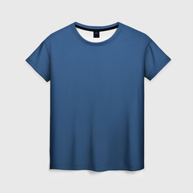 Женская футболка 3D с принтом 19-4052 Classic Blue в Кировске, 100% полиэфир ( синтетическое хлопкоподобное полотно) | прямой крой, круглый вырез горловины, длина до линии бедер | 9 4052 | без дизайна | без принта | без узора | главный цвет 2020 года | код цвета | нг | новый год | праздник | про | рождество | синий | синяя одежда | цвет нового года