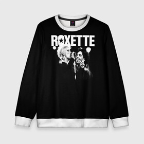Детский свитшот 3D с принтом Roxette в Кировске, 100% полиэстер | свободная посадка, прямой крой, мягкая тканевая резинка на рукавах и понизу свитшота | pop | rock | roxette | мари фредрикссон | пер гессле | поп | поп рок. евро поп | рок | роксет | роксэт
