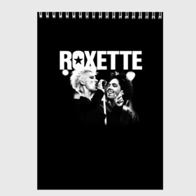 Скетчбук с принтом Roxette в Кировске, 100% бумага
 | 48 листов, плотность листов — 100 г/м2, плотность картонной обложки — 250 г/м2. Листы скреплены сверху удобной пружинной спиралью | pop | rock | roxette | мари фредрикссон | пер гессле | поп | поп рок. евро поп | рок | роксет | роксэт