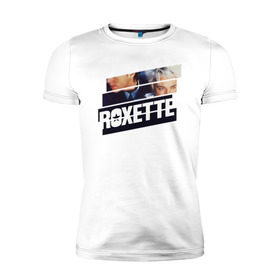 Мужская футболка премиум с принтом Roxette в Кировске, 92% хлопок, 8% лайкра | приталенный силуэт, круглый вырез ворота, длина до линии бедра, короткий рукав | 