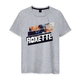 Мужская футболка хлопок с принтом Roxette в Кировске, 100% хлопок | прямой крой, круглый вырез горловины, длина до линии бедер, слегка спущенное плечо. | Тематика изображения на принте: 